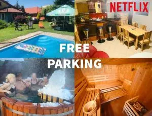 Party/Wellness House Pool/Hot tub/Sauna - Krelowitz