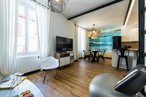 Appartements HABIA KEYWEEK 2 bedrooms apartment Biarritz center : photos des chambres