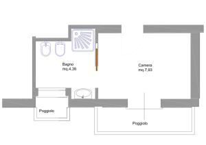Single Room with Balcony room in Hotel Royal Garnì