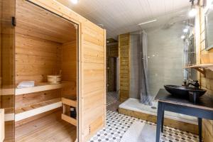 Maisons de vacances Gite bien etre sauna et spa : photos des chambres