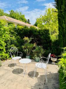 B&B / Chambres d'hotes Le logis de Lasteyrie : Chambre Double - Vue sur Jardin