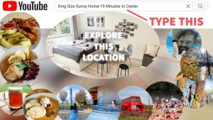 King Size Sunny Home 19 minutes to Center