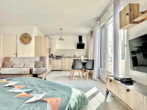 Appartements ZenBNB - Le Citadin - STUDIO - 2 minutes from the Train station : photos des chambres