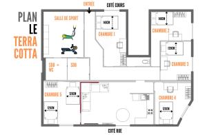 Appartements Le Terracotta Ideal Groupe Salle de sport Parking Gratuit : photos des chambres