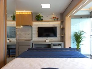 1209 Studio com cama QUEEN e solteiro em Moema