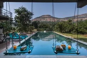 SaffronStays Mountain Aer, Karjat - Āpta