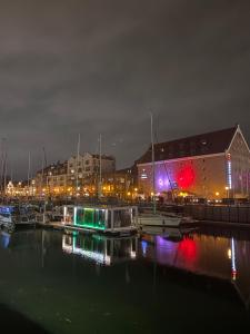 Gold Waterhouse Gdańsk Old Town Houseboat