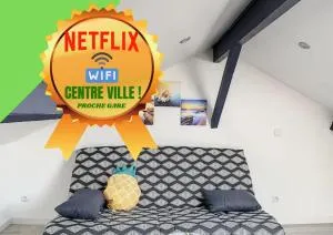 Atypique T1 Duplex - WIFI .Parking .Proche .Gare - Ribemont