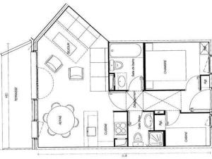 Appartement spacieux avec terrasse, 2 chambres, animaux acceptés à Valmorel - FR-1-291-726