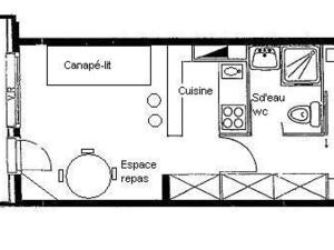 Appartements Studio cabine chaleureux avec terrasse, proche pistes - 4 pers, animaux OK, parking en option - FR-1-291-772 : photos des chambres