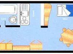 Studio skis aux pieds pour 5 personnes, animaux admis, Arc 1800 - FR-1-411-416