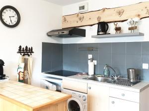 Location 2 pièces 4 pers, ascenseur, vue montagne, parking, St Jean dAulps - FR-1-573-40