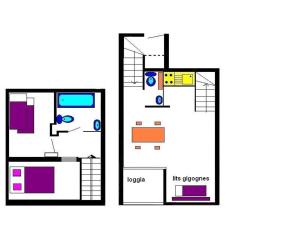 Appartements Appartement Vars, 2 pieces, 6 personnes - FR-1-330B-173 : photos des chambres