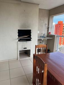 Apartamento em condomínio no Guarujá, Enseada, vista para o mar
