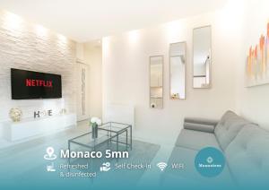 Portes de Monaco, 2 pièces rénové - AA
