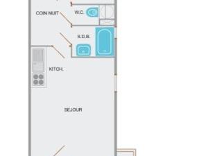 Appartements Studio Le Grand-Bornand, 1 piece, 6 personnes - FR-1-241-15 : Studio