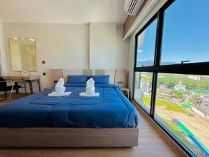 清迈市中心sky river大97平方无边泳池宽敞wifi山景三房两卫套房 近夜市古城 年终大促