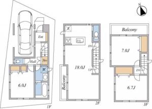Ikebukuro Station 7 minutes by walk 110 sqm villa