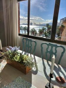 Panoramic views to the sea in Malaga