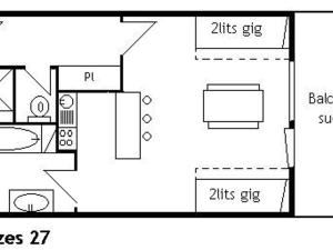 Studio Montagne 4 pers, Méribel - Proche Pistes et Commerces - FR-1-180-54