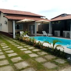 Casa individual com piscina e area gurmet - Coroa Vermelha