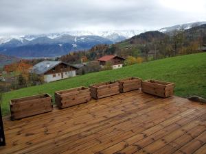 Chalets Chalet a Cordon face a la chaine du Mont Blanc : photos des chambres