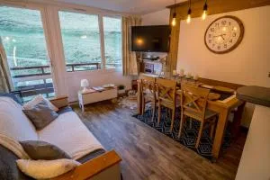 Appart chaleureux 4/6 pers, pied des pistes, park. - La Mongie