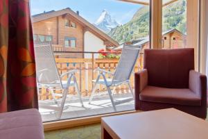 Panorama Double Room with Matterhorn View room in Hotel Aristella Swissflair