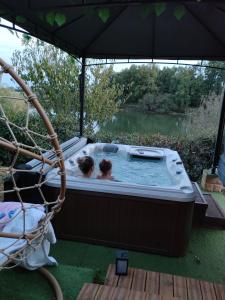 Campings Chalet avec spa vue sur le lac : photos des chambres