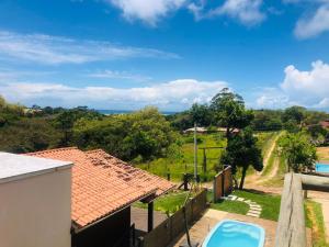 chalé da reserva com piscina