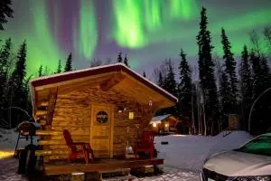 1 Bd. Deluxe Log DRY Cabin| Views Northern Lights! - Chatanika
