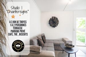 Studio Chantereigne 3km Troyes Jardin Parking