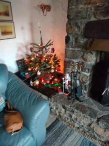 Fishermens cottage with log burner, 2 bathrooms & sea views from garden terraces