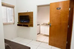 203-FLAT-Espaço, conforto. É disso que você precisa! - Goianápolis
