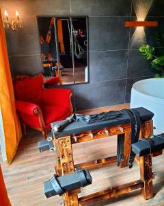 La loveroom bdsm de Nice " la chambre luxe des désirs "