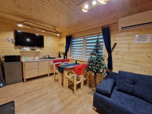 Apartament z Tężnią Solankową Sauną Kominkiem LED i Śniadaniem