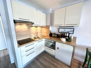 Appartements EXCEPTIONNEL ! T3 Duplex – Vue mer 180° sur le port de Lomener : photos des chambres