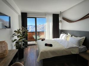 Luxury hotel room with amazing views