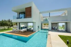 pirgos-villas, Avra & Ostria villa, Heated pool , amazing sea view - Módhion