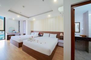 Phòng Loại Sang Hướng Thành Phố 2 Giường Đơn Cho Gia Đình (Deluxe Family Twin Room City View)