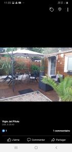 Chalet de charme avec piscine dans camping