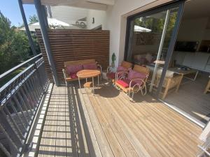 Charmant appartement pour 6 en centre-ville dArcachon avec terrasse, parking et WiFi - FR-1-474-174