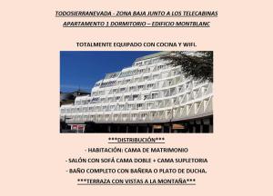 One-Bedroom Apartment room in TODOSIERRANEVADA ZONA BAJA - MONTBLANC VISTAS A LA MONTANA - Junto a los Telecabinas