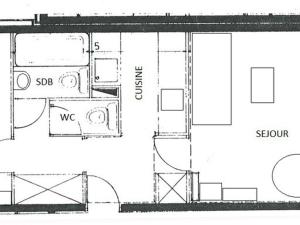 Charmant 2 pièces au pied des pistes avec balcon, pour 4 personnes - FR-1-455-139