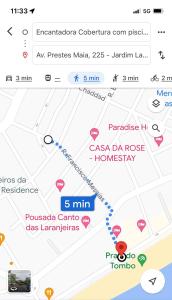 Encantadora Cobertura com piscina privada na praia do Tombo.