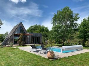 Maisons de vacances Les Trigones du Causse -Maison atypique avec Piscine Privee : photos des chambres