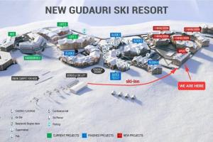 2-bedroom apartment with mountain view in New Gudauri