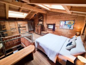 Chalets Le Noisetier - Mini Chalet 2 pers - 2min la Clusaz - AravisTour : photos des chambres