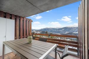 Chaleureux studio à Anzère, accessible à ski, proche de tout