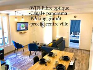 Appartements Le Black and Wood, proche centre, parking gratuit. : photos des chambres